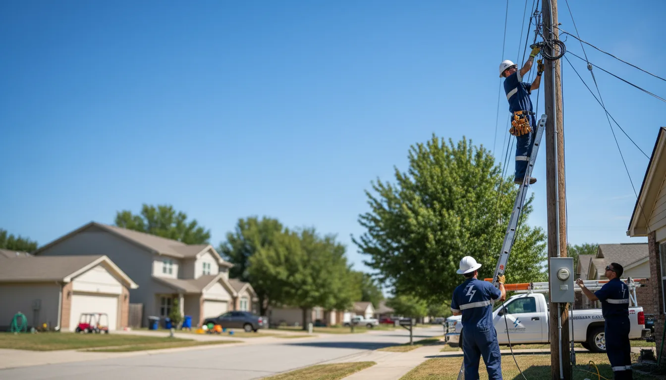 Residential electrician providing installation services in Bathgate, ND